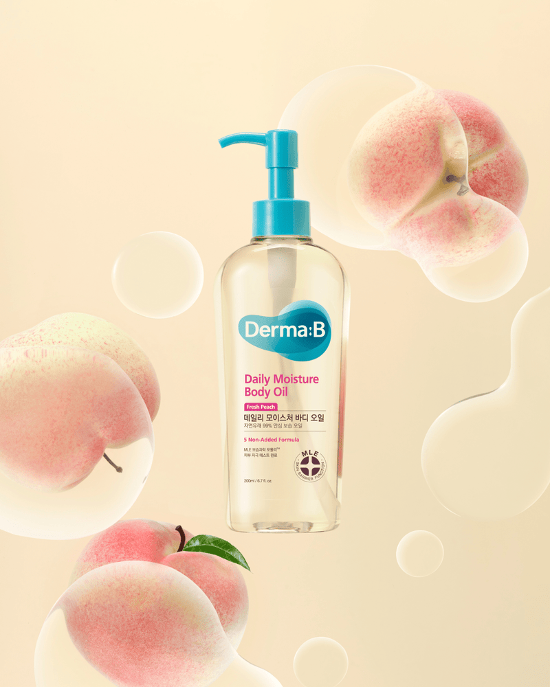 Derma:B Daily Moisture Body Oil (Fresh Peach)