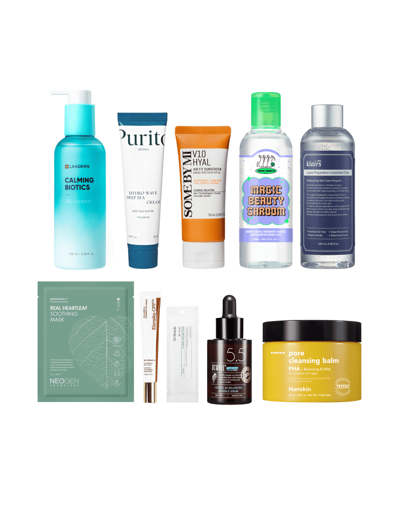 10-Step Korean Skincare Routine Set (Combination Skin Type)