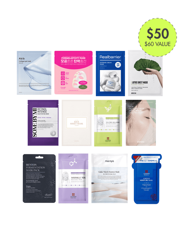 12 days Of Sheet Masks Set