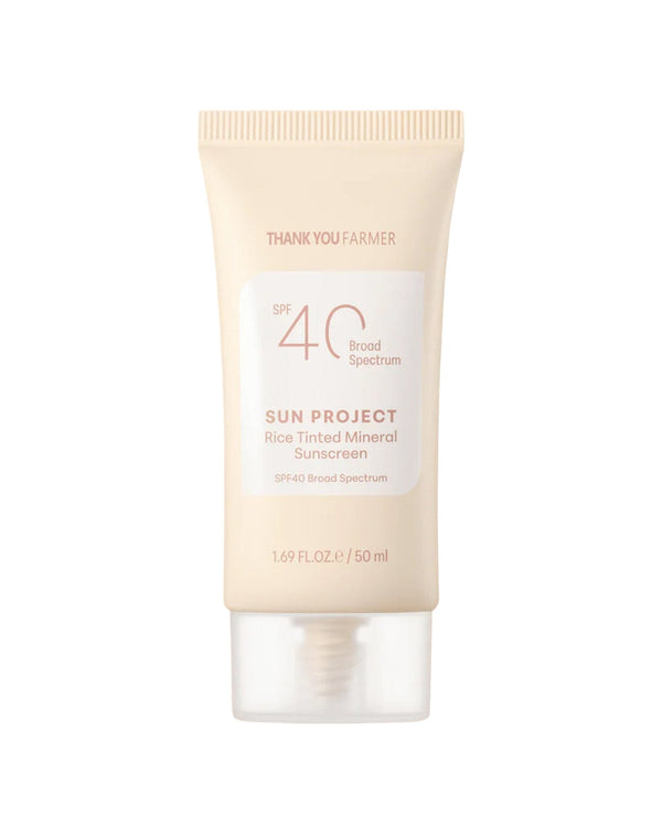 Sun Project Rice Tinted Mineral Sunscreen SPF 40 Broad Spectrum